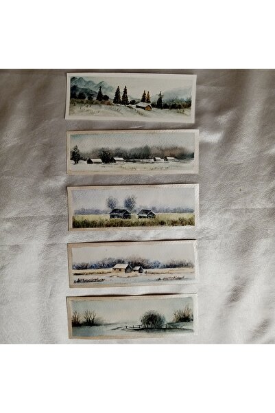 Sarisa Bookmark Nature Themed Watercolor Artifact