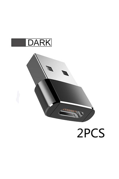 Choice قطعتان باللون الأسود، قطعتان من محول USB إلى Type C Otg، محول USB USB-c ذكر إلى Micro USB Type-c أنثى، لمحول USB