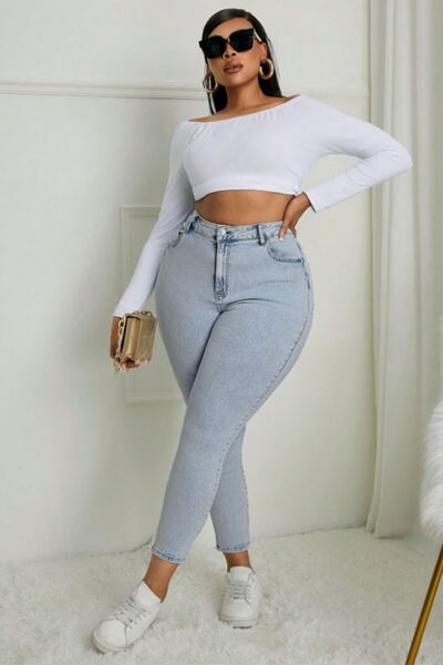 CEDY DENIM Women Skinny Fit Jean Pants C597 Large Size Full Lucky Soft Clothing