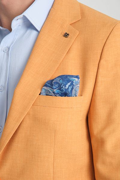 Frappoli Мъжко сако Arunte Tile Linen Look Thin All Seasons Slim Fit