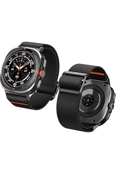 Spigen Lite Fit for Samsung Galaxy Watch Ultra Band 47mm Nylon Solo Loop Band Strap - Black