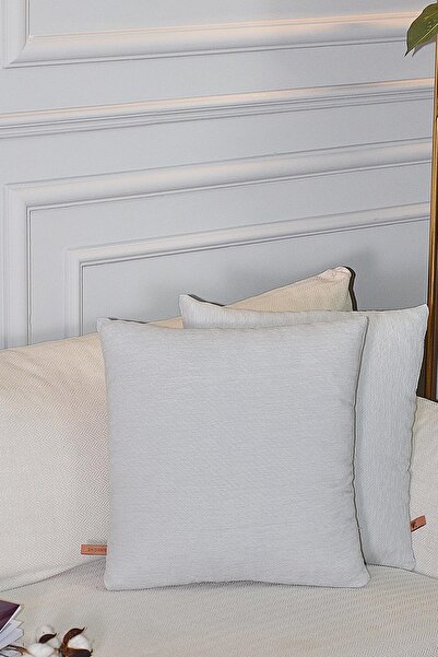 BİRHOME Nope Jacquard Special Design 2-Piece Decorative Throw Pillow Cover 43X43 cm