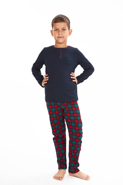 LILIAN Karo Baba Oğul Ekoseli Yılbaşı Pijama Takımı Ayrı Ayrı Satılır Fiyatları Farklıdır