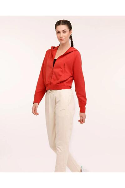 lumberjack JOLIE 18SS319 KAPSONLU FERMUARLI SWEAT