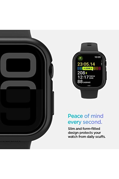 Spigen Thin Fit designed for Apple Watch Series 10 (46mm) Case Cover (2024) - Black