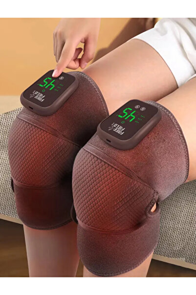 AboutThePerfect 2'li Şarjlı Titreşimli Isıtmalı Diz Omuz Bacak Kol Masaj Aleti