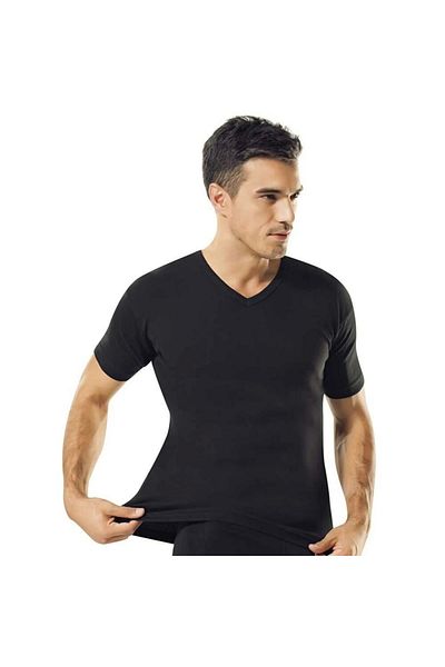 Namaldı 131R Rib V-Collar Short Sleeve Men's Colorful Undershirt