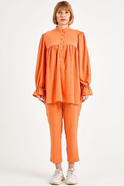 DPARİS Front Buttoned Double Set