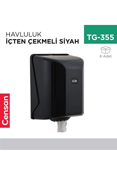 Censan Havluluk Içten Çekmeli Siyah Vialli (OG1B)