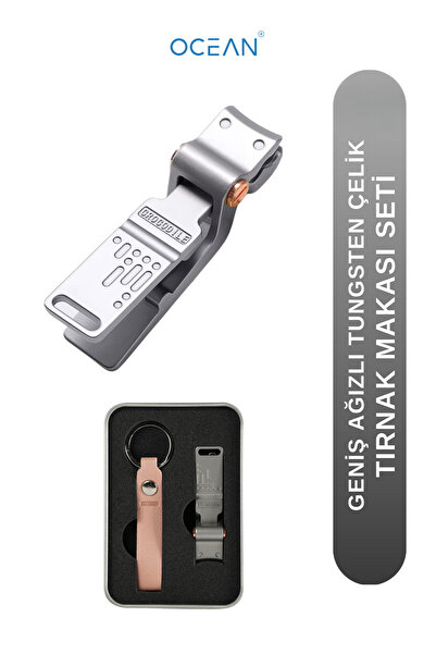 Ocean Tırnak Makası Törpü Seti Profesyonel Crocodile Geniş Ağızlı Tungsten Çe...