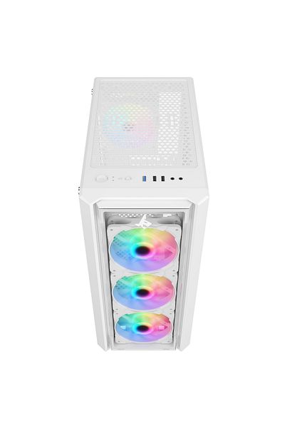 SHARX CASE (S-200W)STRIKER ARGB ATX, 4x120mm Fans,Glass Panel, Type C Dongle,USB 3.0/2.0,Power/Reset