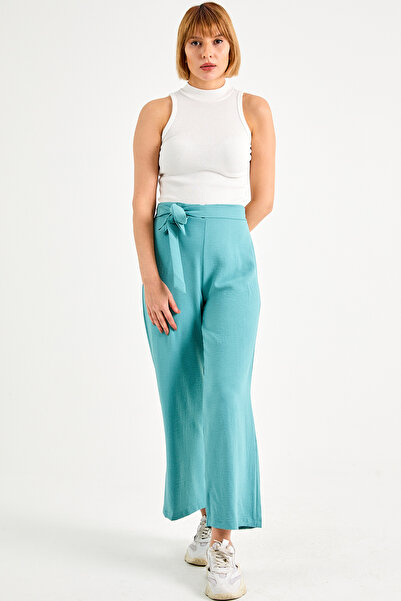 DPARİS Ayrobin Trousers with Tie Waist