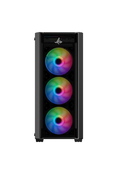 SHARX CASE (S-200)STRIKER ARGB ATX, 4x120mm Fans,Glass Panel,Type C Dongle, USB 3.0/2.0, Power/Reset