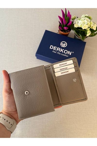 DERKON Misha Model Mink - Genuine Leather, Loose Card Holder Wallet