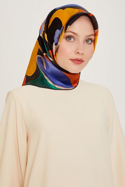Armine 100% Twill Silk Patterned Scarf |   9200-84