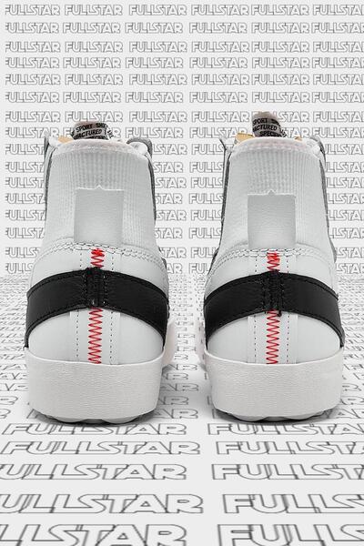 Nike Blazer Mid 77 Jumbo Leather Hakiki Deri Günlük Bilekli Spor Ayakkabı Beyaz