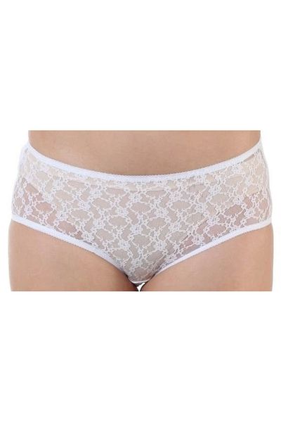 Öztaş Underwear سراويل داخلية نسائية من الدانتيل الليكرا عالية الخصر من Öztaş 2754، عبوة من 4 قطع
