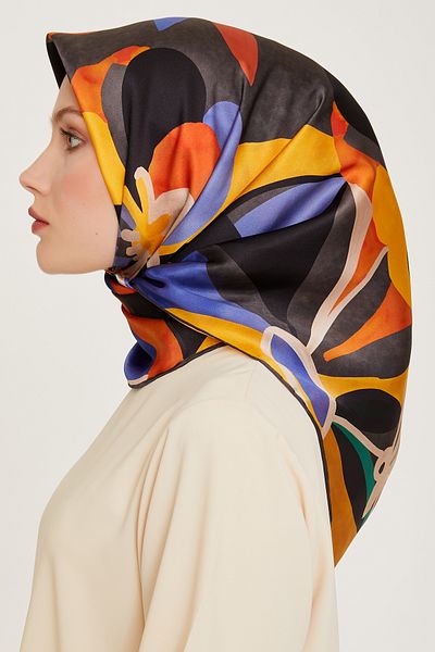 Armine 100% Twill Silk Patterned Scarf |   9200-84
