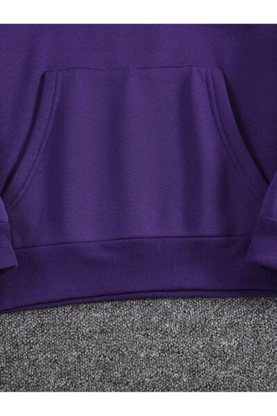 Medinenur Φούτερ τσέπης με κουκούλα Timeless Skull Print