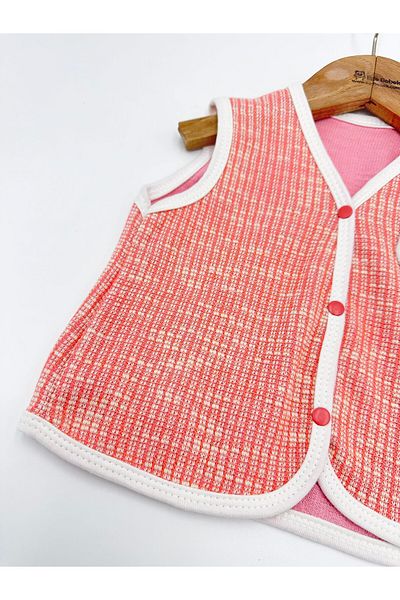 voyyo kids baby New Born Baby Knitted Vest Baby Vest with Bear Accessory