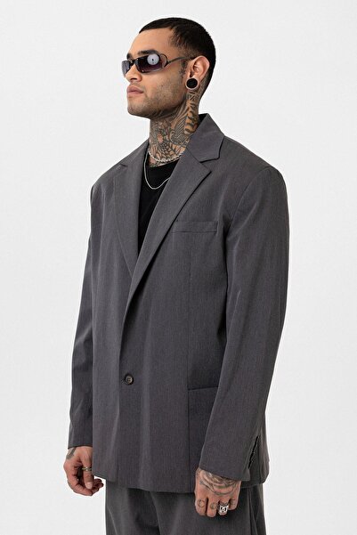 VAMOSCLO Антрацитовий колір Oversize блейзер