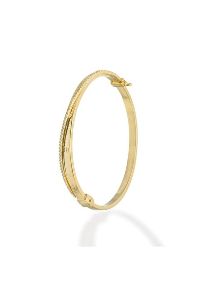 Altın Nesil Cartier Taşlı Tasarım Bilezik