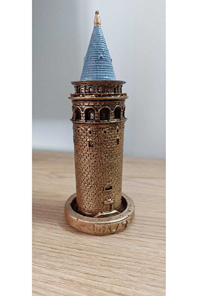 Hediye Seviyorum Galata Kulesi Altın 14 Cm