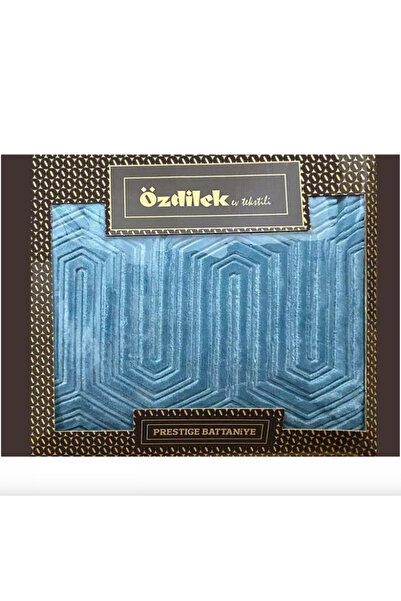 Özdilek Özdilek Prestige Çift Kişilik Kutulu Battaniye Göl Mavi 220 x 240