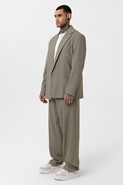 VAMOSCLO ΧΑΚΙ - O oversized Μπλέιζερ Μπουφάν