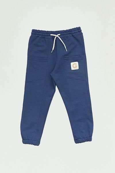 Fulla Moda Jogger Boy's Sweatpants with Pocket Emblem and Elastic Waist