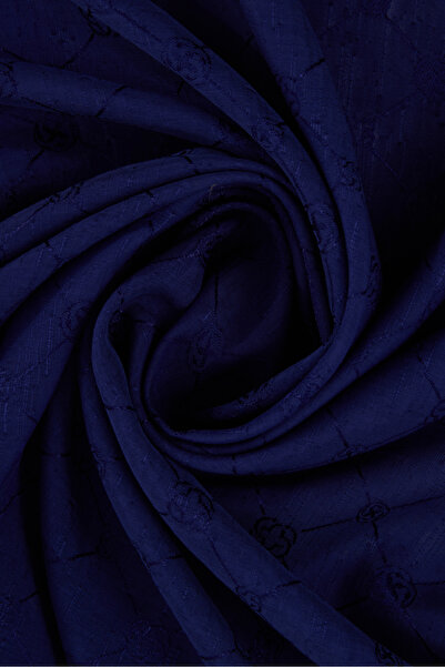 Aker Lacivert 90x90 Koza Eşarp