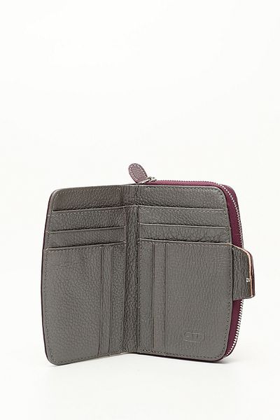 GÖNDERİ(R) PURPLE ANTHRACITE Genuine Leather Women's Wallet 06518