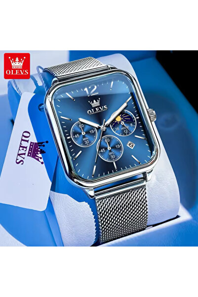 OLEVS PASLANMAZ ÇELİK  SU GEÇİRMEZ KARE YENİ MODEL YENİ SEZON 2