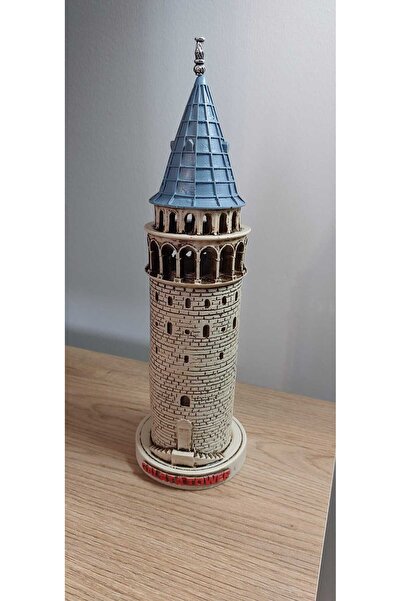 Hediye Seviyorum Bej Galata Kulesi Biblo  29cm