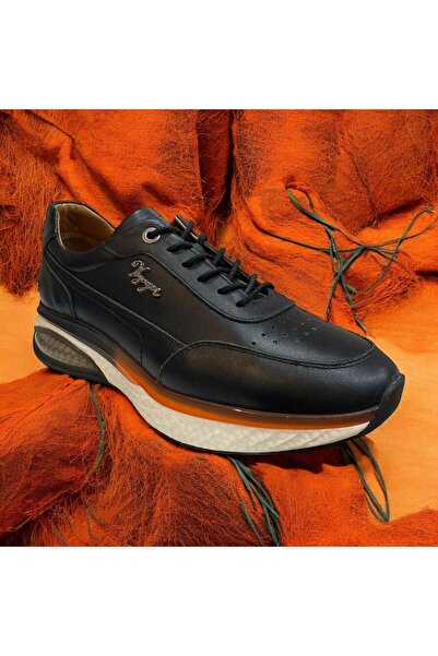 Voyager 6628 SİYAH HAKİKİ DERİ ERKEK SNEAKER AYAKKABI