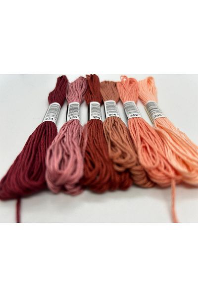 ALMİŞ 6 Muline Embroidered Rococo Lines - 8 Meters, 6 Layers Different, 353 Models