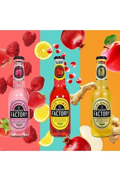 Factory Gazoz Nar Limon 250ml