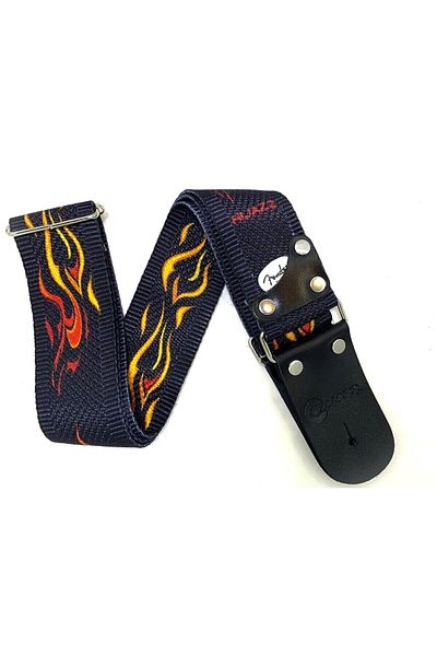 hijazz Gitar Strap with Genuine Leather End (Hanger Lock and Pena Gift)
