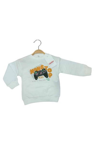 Çikoby Baby Boy Non Stop Written Sweatshirt