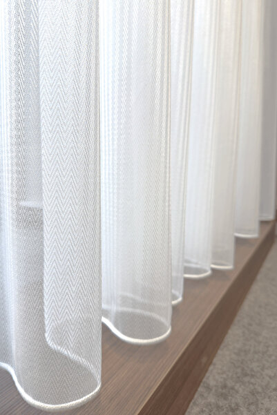 Brillant Κουρτίνα από τούλι με κέντημα νέας σεζόν - Πολλαπλά πτυχωτή