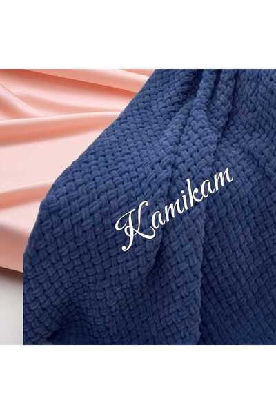 KAMİKAM М'яка оксамитова ковдра Alize 100 X 100 см, в'язана вручну, для немовлят