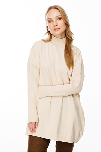 accort Yarım Balıkçı Triko Tunik-TEN