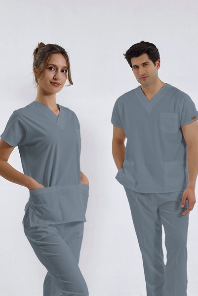Brl Üniforma Uniformă chirurgicală unisex din Lycra, Heritage Blue |   SCRUBLE FLEX