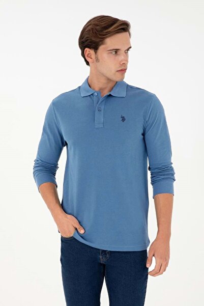 U.S. Polo Assn. Ανδρικό φούτερ - Regular Fit - ΜΠΛΕ - 5XL - ST07960-BLUE-5XL
