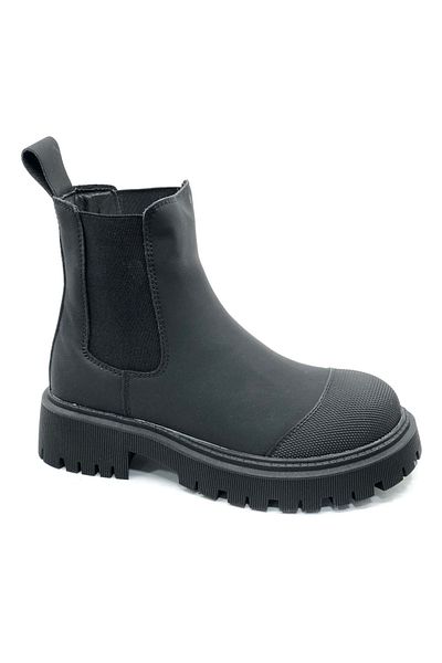 Lufian 122230024 Ghete de damă din piele Sage Negru