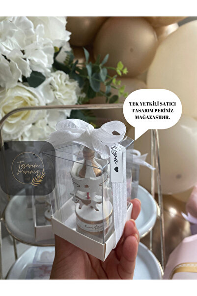 Tasarım Periniz Doğum Hediyesi Hoşgeldin Bebek Atlı Karınca Hediyelik 50 Adet