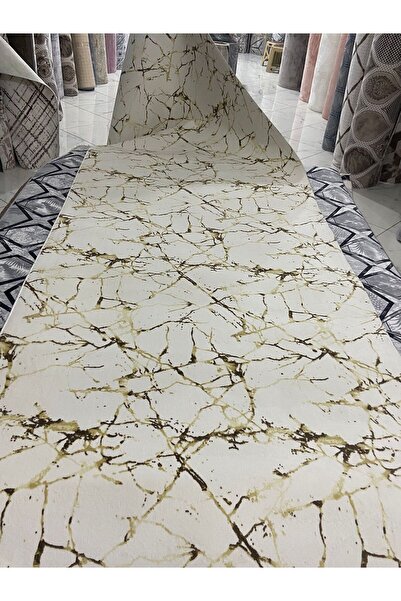 GOLDSER Özkan Han Halı Beyaz Desenli GOLDSER KAYMAZ TABAN ANTİBAKTERİYEL