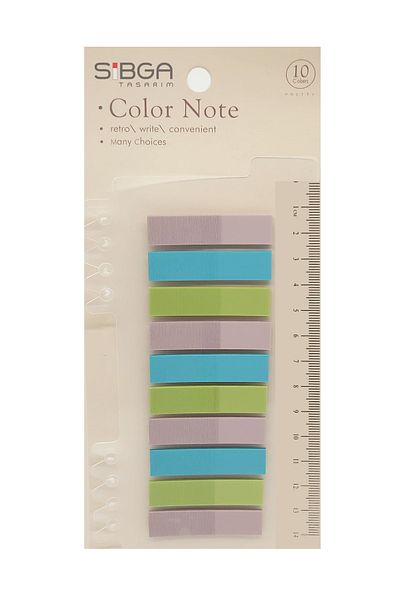 sibga tasarım Transparent Colored Post-It Note Paper - 200 Sheets Bookmark Sticker