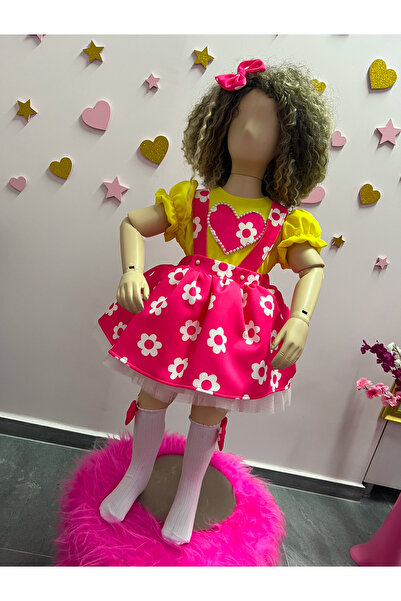 NA ADDESIGN طقم جوارب بلوزة ديزي سالوبيت للبنات، طقم تنورة سالوبيت تول، طقم ب...