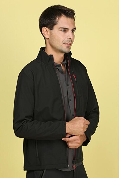 Exuma 2011069 ERKEK SOFTSHELL OUTDOOR SİYAH MONT